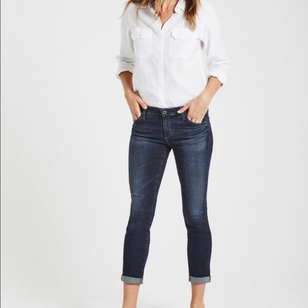 AG Adriano Goldschmied Cigarette Rollup Jeans